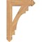Ekena Millwork Merced Arts & Crafts Smooth Bracket, Western Red Cedar, 3 1/2"W x 18"D x 26"H BKT04X18X26MRC03SWR - alternate 2